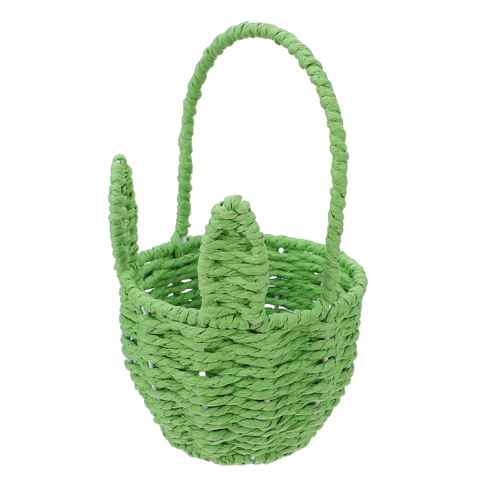 Handwoven Bunny Ears Basket 8.2x4.9x3.3inches Paper Rope Woven Storage for Easter Eggs Party Favors Flower Basket Desktop
Handwoven Bunny Ears Basket 8.2x4.9x3.3inches Paper Rope Woven Storage for Easter Eggs Party Favors Flower Basket Desktop