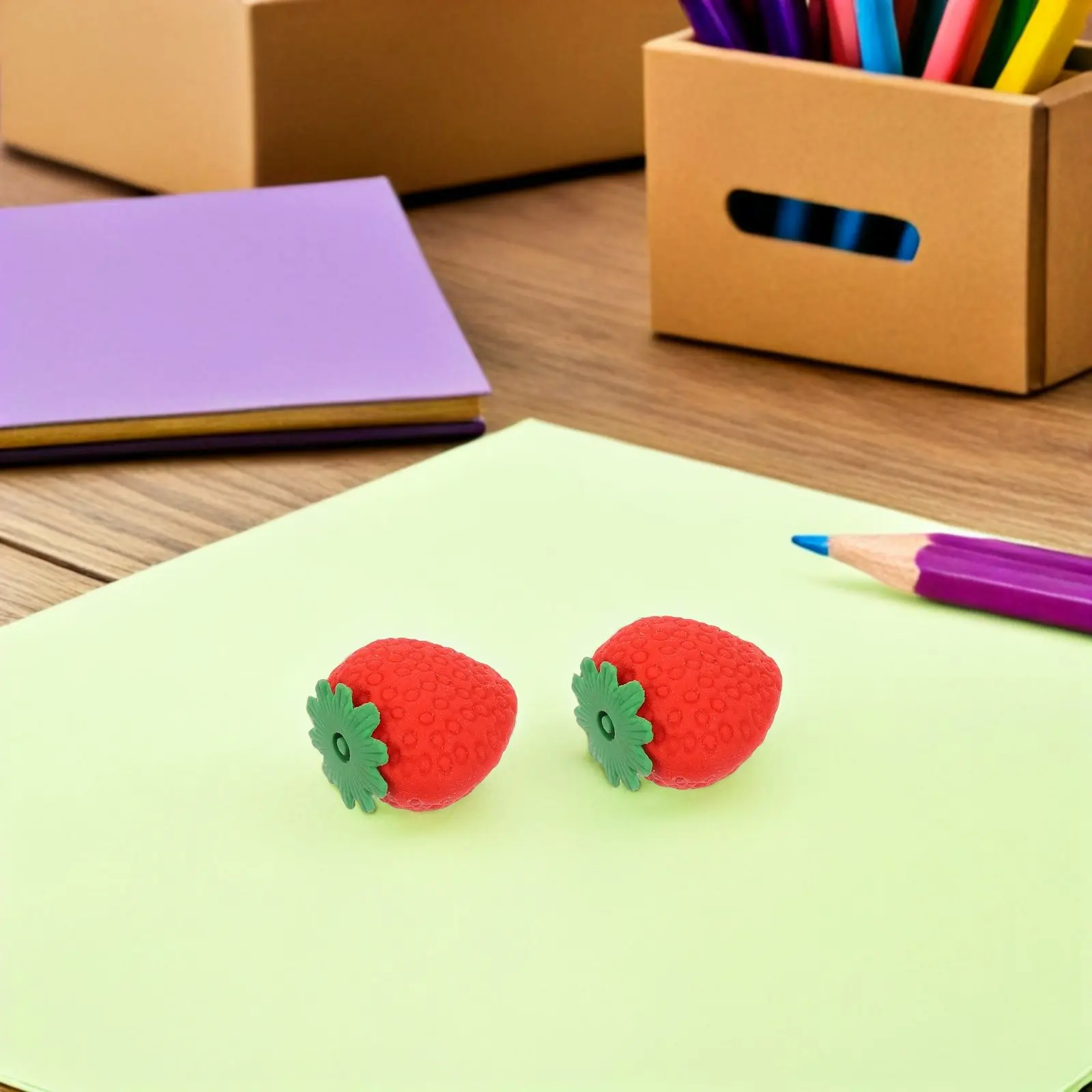 100 шт. мини-ластиков в форме клубники, милые ластики в форме фруктов, аксессуары для студентов для класса, дома, офиса, учебы
100 шт. мини-ластиков в форме клубники, милые ластики в форме фруктов, аксессуары для студентов для класса, дома, офиса, учебы