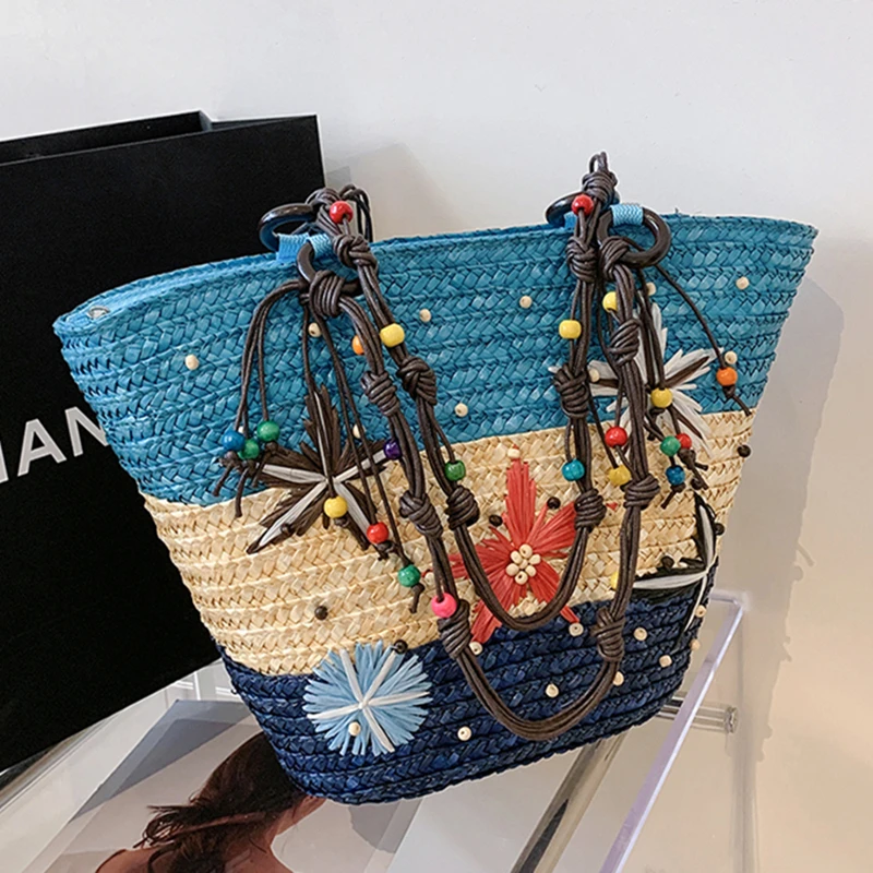 Women Braided Basket Clutches Top-handle Bag Luxury Design Large Straw Portable Shoulder Bags Summer Beach Party Shopper Satchel
Women Braided Basket Clutches Top-handle Bag Luxury Design Large Straw Portable Shoulder Bags Summer Beach Party Shopper Satchel