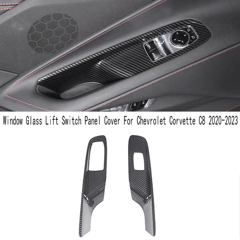Carbon ABS Car Window Glass Lift Switch Button Control Panel Frame Cover Trim For Chevrolet Corvette C8 2020-2023 Replacement
Carbon ABS Car Window Glass Lift Switch Button Control Panel Frame Cover Trim For Chevrolet Corvette C8 2020-2023 Replacement