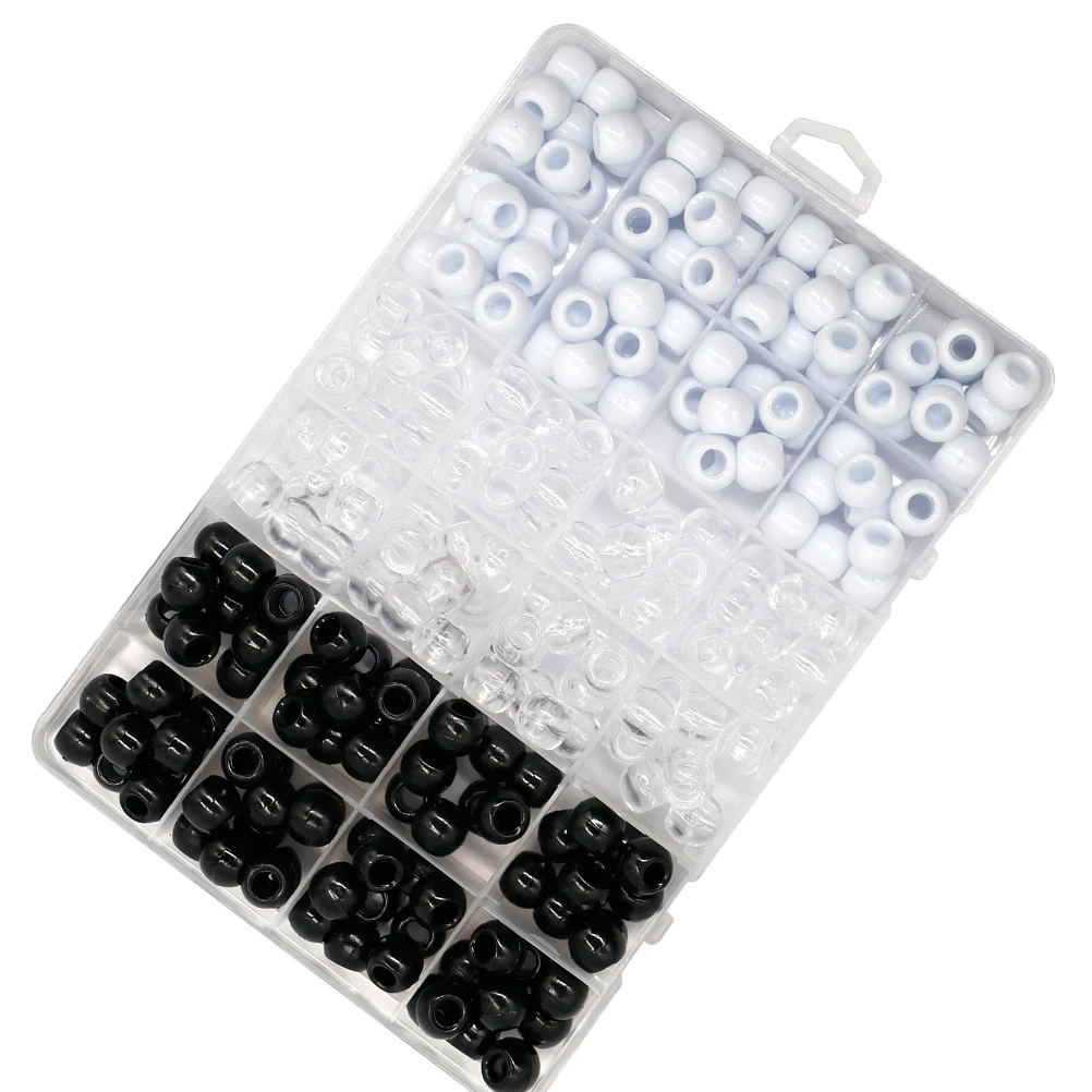 240 Pcs Beads Black White Ring Hair Beads Braiding Accessories DIY Craft Dreadlocks Decorations Metal Durable
240 Pcs Beads Black White Ring Hair Beads Braiding Accessories DIY Craft Dreadlocks Decorations Metal Durable