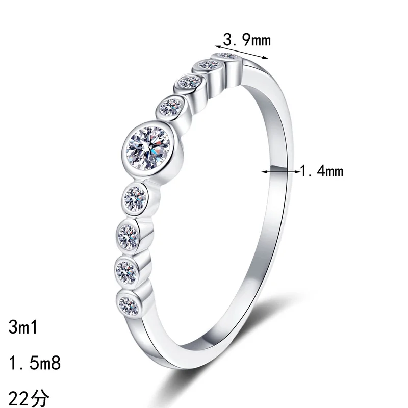 ZFSILVER Silver s925 Moissanite Full Row Bubble Ring for Women Fashion Trendy Luxury Jewelry Gifts Party Wedding Charms AZ1443-J
ZFSILVER Silver s925 Moissanite Full Row Bubble Ring for Women Fashion Trendy Luxury Jewelry Gifts Party Wedding Charms AZ1443-J