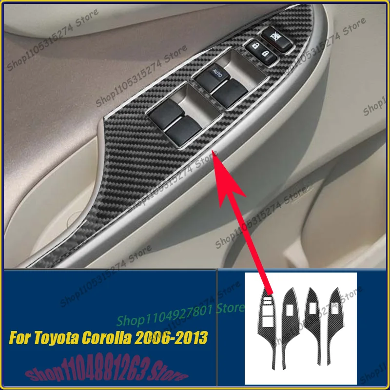 Carbon fiber door window panel, suitable for 06-12 Toyota Corolla car interior modification decorative stickers
Carbon fiber door window panel, suitable for 06-12 Toyota Corolla car interior modification decorative stickers