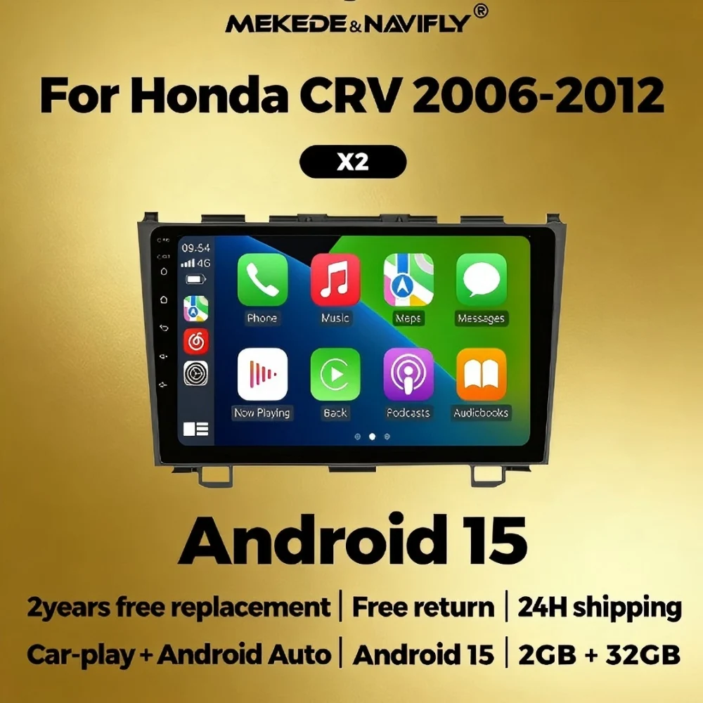 For Honda CRV CR - V 3 RE 2006-2012 Android 15 Autoradio Head Unit 2 Din Car Radio Stereo multimedia Player Car GPS navi display
For Honda CRV CR - V 3 RE 2006-2012 Android 15 Autoradio Head Unit 2 Din Car Radio Stereo multimedia Player Car GPS navi display