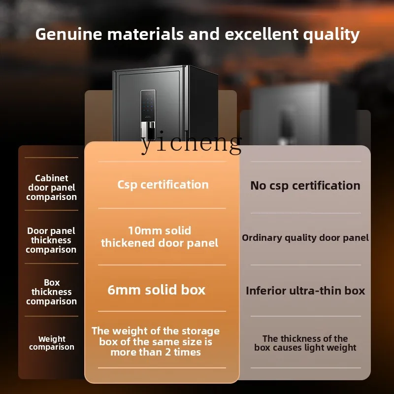 LX Home Upgrade Face Recognition Unlocking Safe Anti-theft Office Bedside Cabinet
LX Home Upgrade Face Recognition Unlocking Safe Anti-theft Office Bedside Cabinet