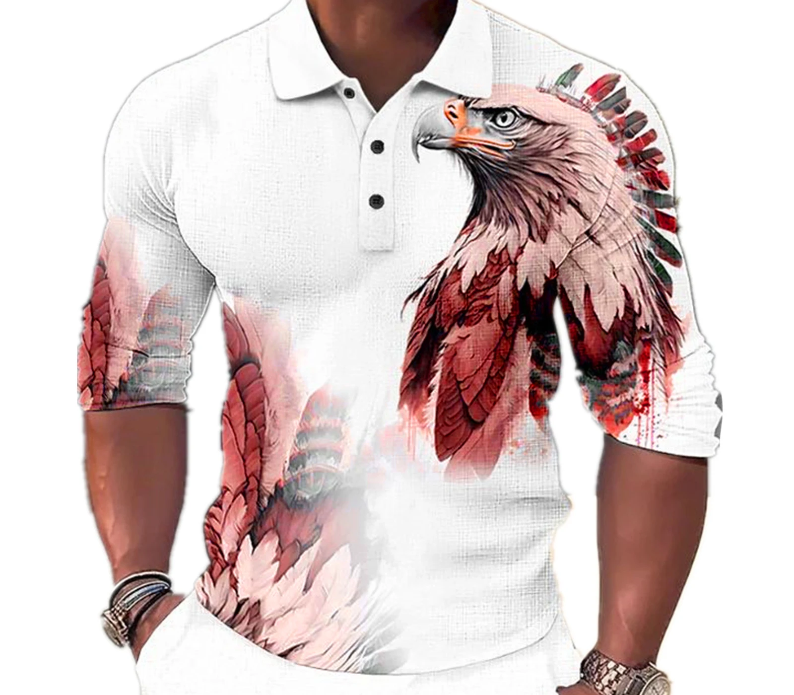 Eagle Pattern Fashion Polo T-Shirts Spring Autumn Long Sleeve 3d Animal Print Street Tee 6XL Big Size Turn-down Collar Polo Tops
Eagle Pattern Fashion Polo T-Shirts Spring Autumn Long Sleeve 3d Animal Print Street Tee 6XL Big Size Turn-down Collar Polo Tops