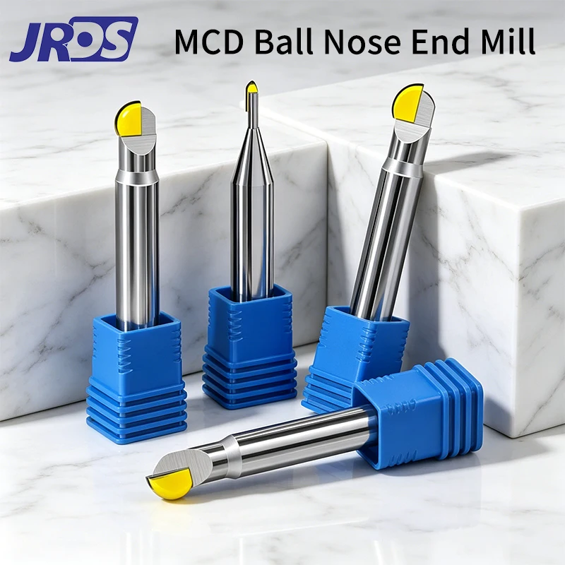 JRDS MCD Monocrystalline Diamond Ball Nose End Mill Mirror Finishing Cutter for Aluminum Copper Acrylic CNC Tools R0.5 R1 R2 R4
JRDS MCD Monocrystalline Diamond Ball Nose End Mill Mirror Finishing Cutter for Aluminum Copper Acrylic CNC Tools R0.5 R1 R2 R4