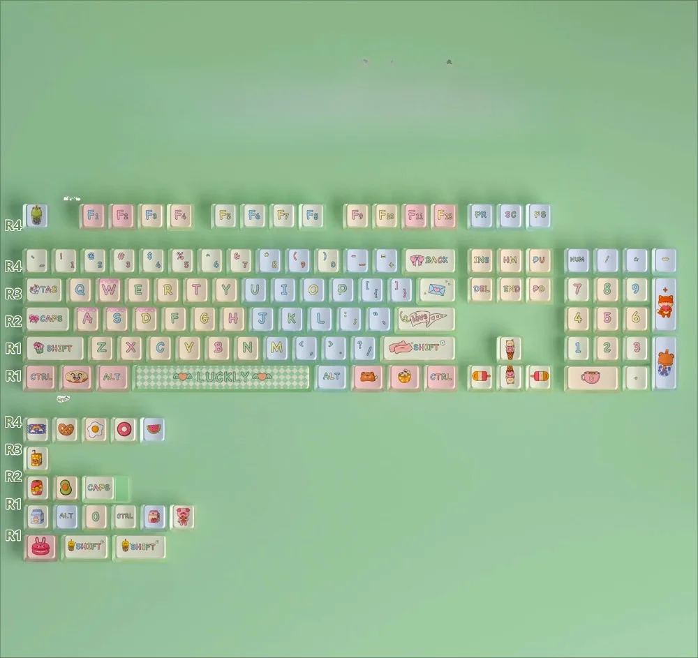 LUCKLY PBT five-sided sublimation pudding keycaps OEM mechanical keyboard keycaps RGB translucent, e-sports Mac compatible
LUCKLY PBT five-sided sublimation pudding keycaps OEM mechanical keyboard keycaps RGB translucent, e-sports Mac compatible