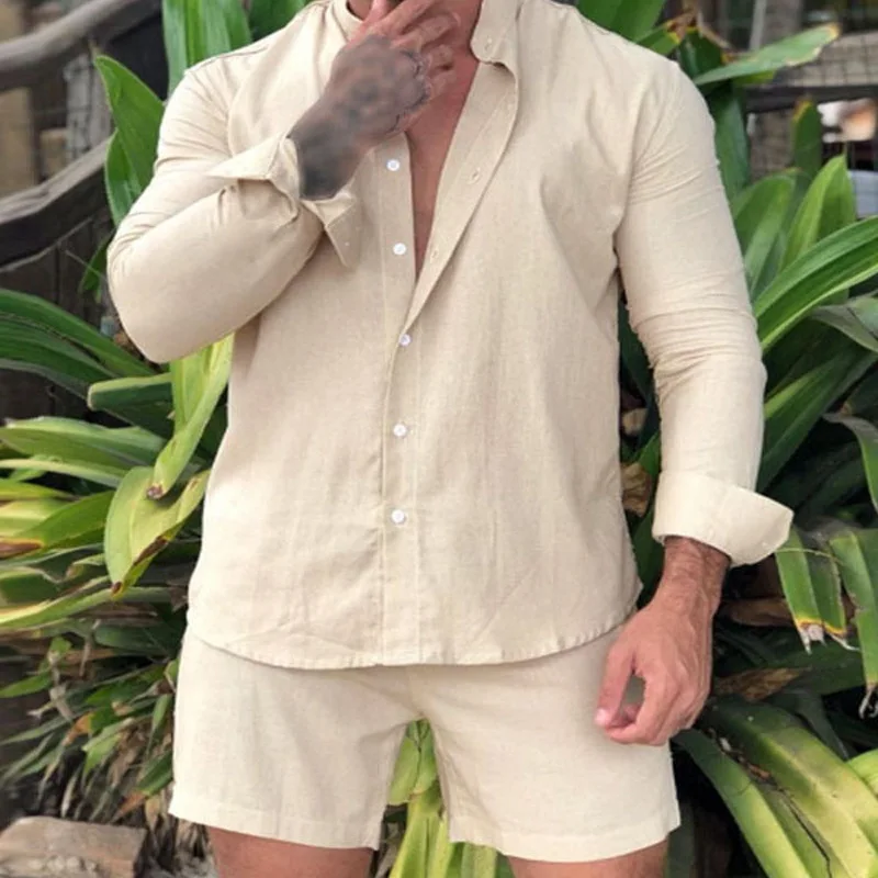 Весенне-летний свободный мужской комплект из хлопка Long Sve orts, повседневная спортивная одежда, разноцветный костюм-двойка, простой дизайн
Весенне-летний свободный мужской комплект из хлопка Long Sve orts, повседневная спортивная одежда, разноцветный костюм-двойка, простой дизайн