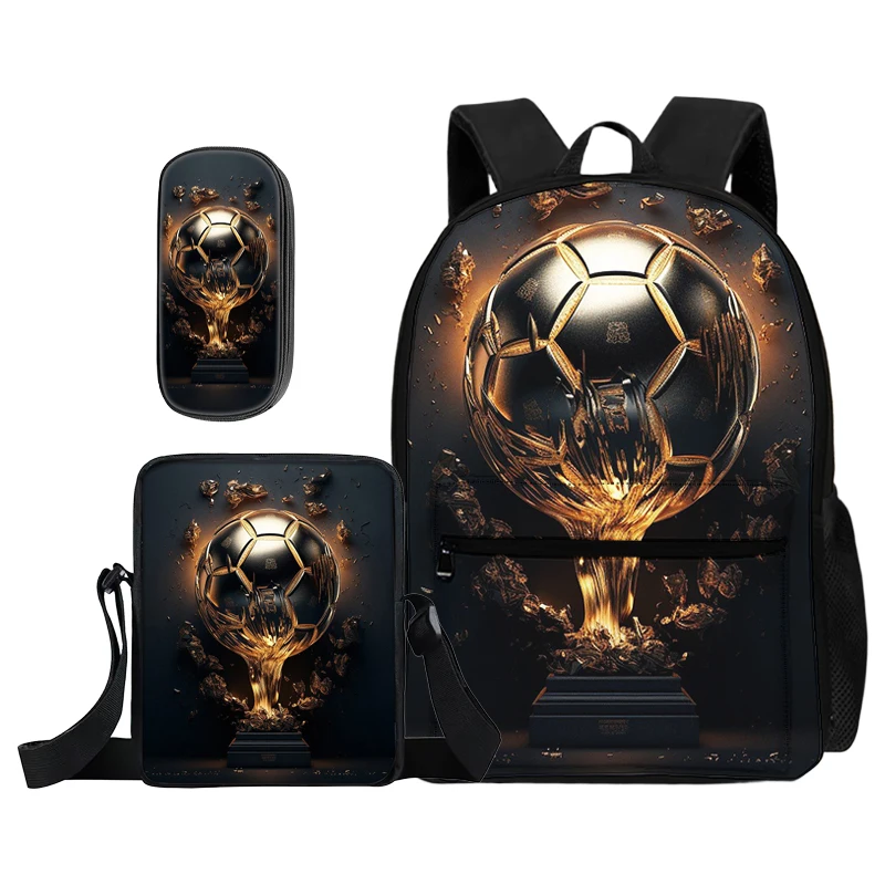 Bookbags Knapsack 3 Pcs Set Child School Football Match Backpack with Shoulder Bag Pencil Bag Bags Football Star Sports Rucksack
Bookbags Knapsack 3 Pcs Set Child School Football Match Backpack with Shoulder Bag Pencil Bag Bags Football Star Sports Rucksack