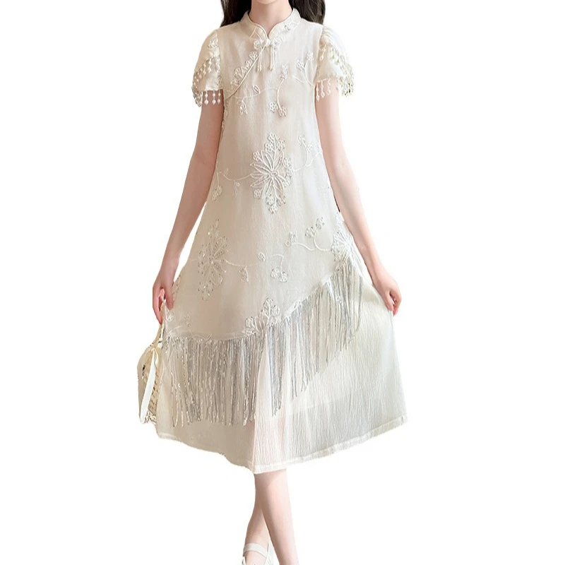 Girls' Chinese Style Qipao Dress 2026 Summer New, Korean Fashion Princess Gown for Big Kids Casual Breathable Daily Wear
Girls' Chinese Style Qipao Dress 2026 Summer New, Korean Fashion Princess Gown for Big Kids Casual Breathable Daily Wear