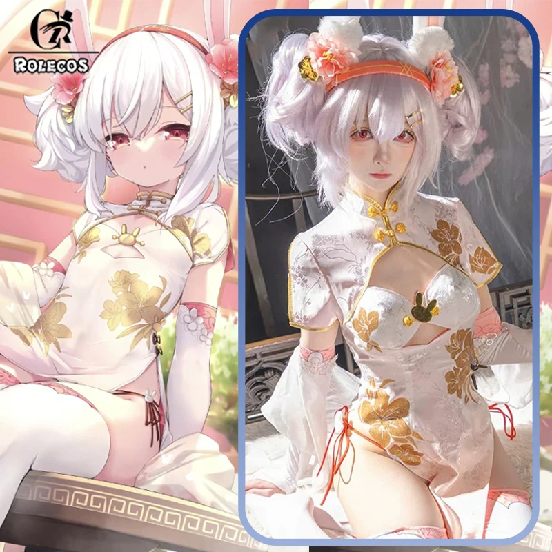 ROLECOS Game Azur Lane Laffey Cosplay Costume USS Laffey Costume Women Sexy Bunny Cheongsam Halloween Party Roleplay Outfits
ROLECOS Game Azur Lane Laffey Cosplay Costume USS Laffey Costume Women Sexy Bunny Cheongsam Halloween Party Roleplay Outfits