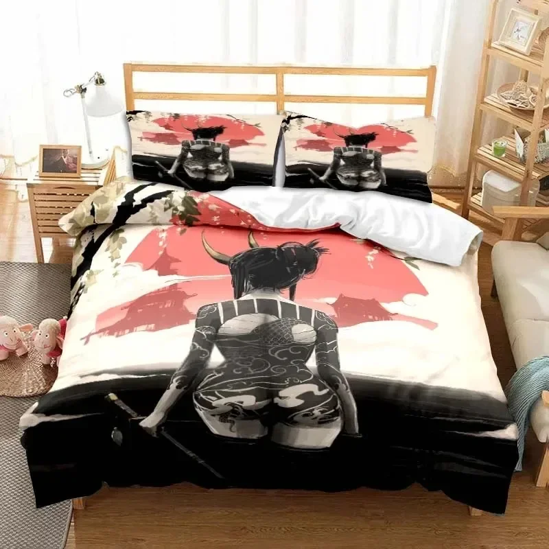 Japanese Samurai Bedding Set Soft Duvet Cover Set Men Teen Bedroom Single Double King Size Duvet Cover Pillowcase Boy Gift
Japanese Samurai Bedding Set Soft Duvet Cover Set Men Teen Bedroom Single Double King Size Duvet Cover Pillowcase Boy Gift