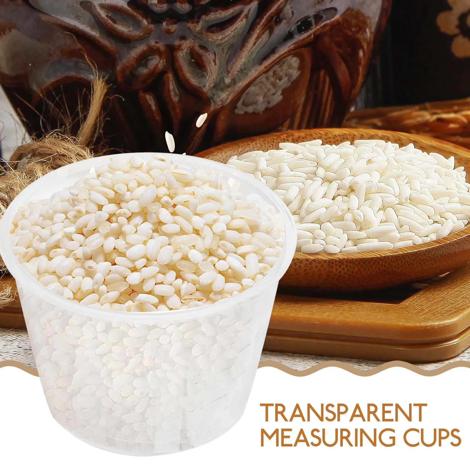 10pcs 80ml Rice Cup Rice Cups For Measuring Plastic Stackable Easy Cleaning Liquid Dry Ingredients Measuring Cup
10pcs 80ml Rice Cup Rice Cups For Measuring Plastic Stackable Easy Cleaning Liquid Dry Ingredients Measuring Cup