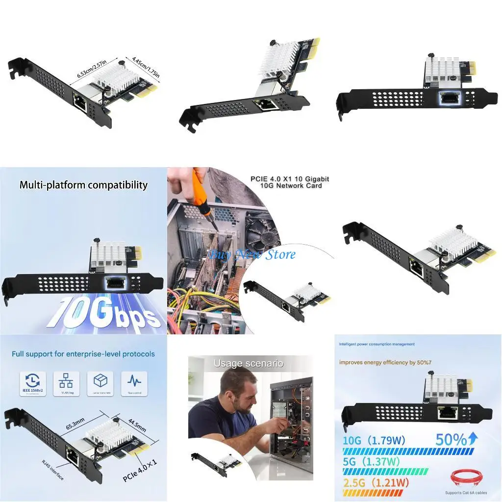 20CE 10Gbps SFP+ Networking Card PCIe4.0 Seamlessly NAS Server Integration