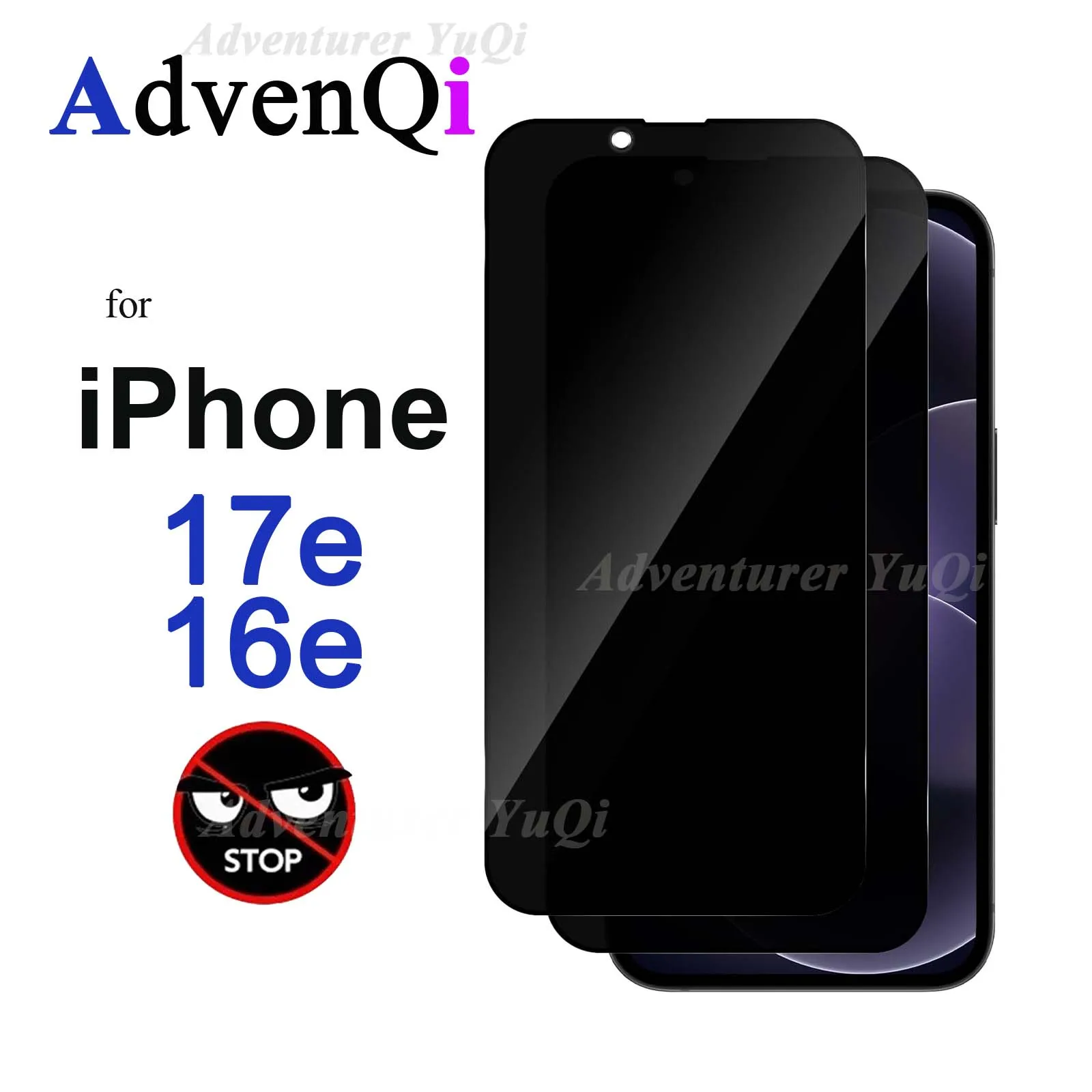 Anti Spy Screen Protector For iPhone 17e 16e, Tempered Glass Privacy Peep Scratch 9H Case Friendly High Aluminum
Anti Spy Screen Protector For iPhone 17e 16e, Tempered Glass Privacy Peep Scratch 9H Case Friendly High Aluminum