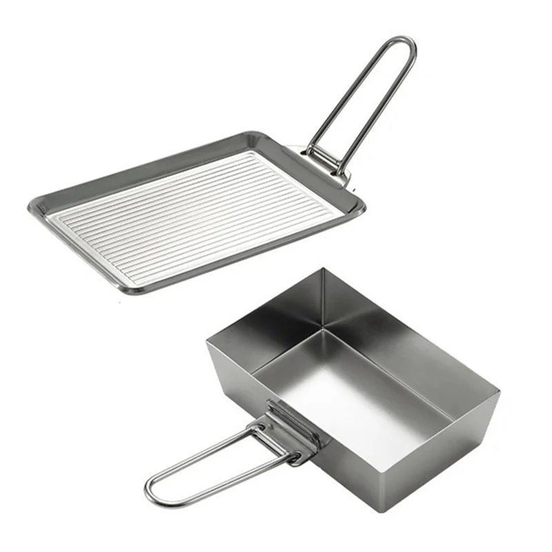 A64T-Portable Stainless Steel Camping Cookware, Thickened Frying Pan With Detachable Handle For Picnic And Steak Cooking
A64T-Portable Stainless Steel Camping Cookware, Thickened Frying Pan With Detachable Handle For Picnic And Steak Cooking