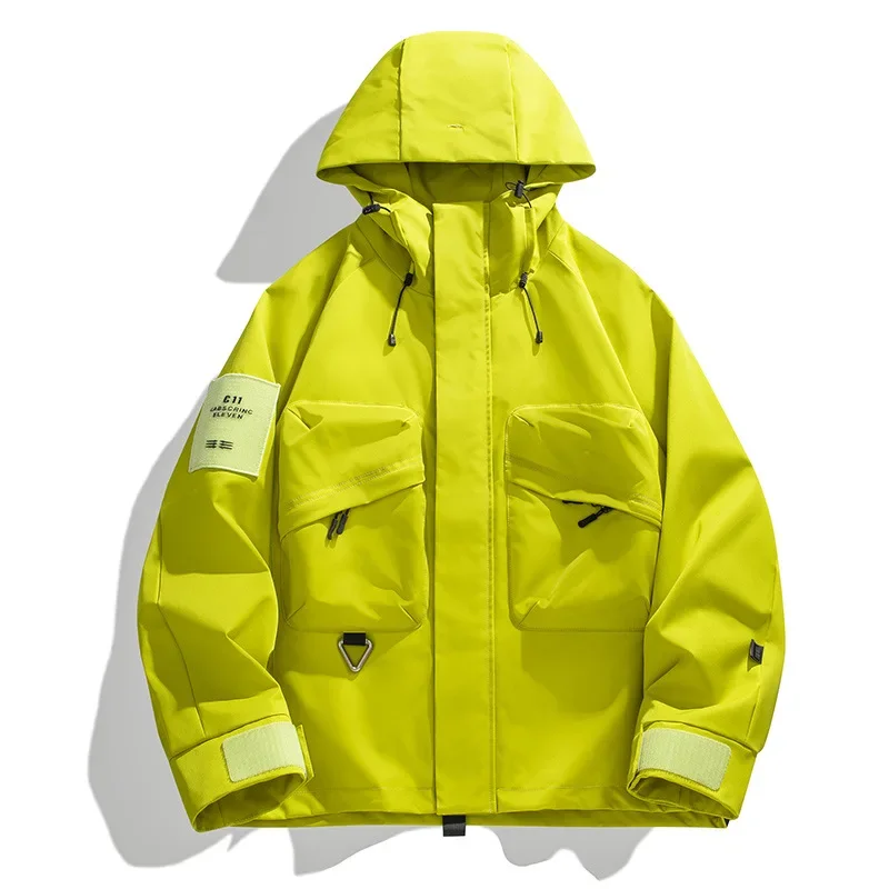 Unisex Spring and Autumn Couple Work Suit Coat with Hooded Big Pocket Functional Style Charge Coat
Unisex Spring and Autumn Couple Work Suit Coat with Hooded Big Pocket Functional Style Charge Coat