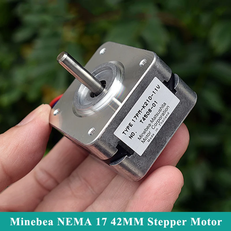 Minebea NEMA 17 42MM 2-Phase 4-Wire Hybrid Stepper Motor 5mm shaft for RepRap 3D Printer Prusa CNC Robot Engraving Machine
Minebea NEMA 17 42MM 2-Phase 4-Wire Hybrid Stepper Motor 5mm shaft for RepRap 3D Printer Prusa CNC Robot Engraving Machine