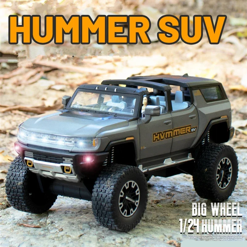 1:24 HUMMER EV Alloy New Energy Car Model Diecasts Metal Modified Off-road Vehicles Car Model Simulation Sound Light Kids Gifts
1:24 HUMMER EV Alloy New Energy Car Model Diecasts Metal Modified Off-road Vehicles Car Model Simulation Sound Light Kids Gifts