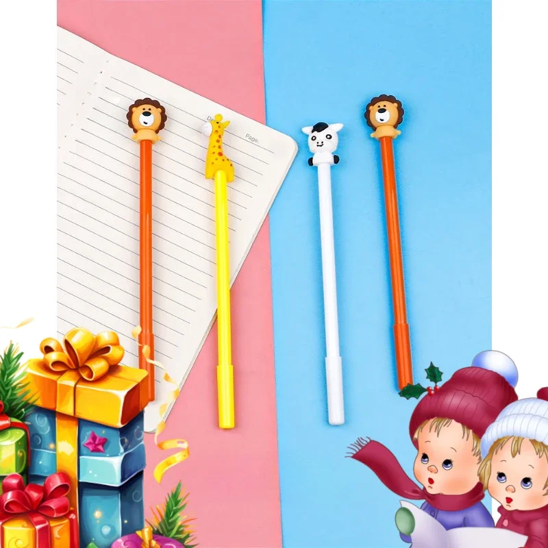 24Pcs cartoon animal silicone lion giraffe doll gender neutral pen, creative styling student stationery office supplies
24Pcs cartoon animal silicone lion giraffe doll gender neutral pen, creative styling student stationery office supplies