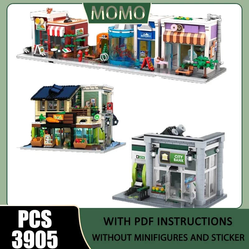 City Street View Moc Building Blocks Market Square Main Street Model Technology Brick DIY Assembly Construction Toy Holiday Gift
City Street View Moc Building Blocks Market Square Main Street Model Technology Brick DIY Assembly Construction Toy Holiday Gift