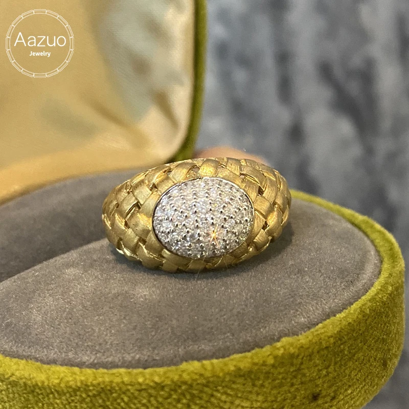 Aazuo винтажные ювелирные изделия из 18-каратного чистого желтого золота с настоящими бриллиантами 0,35 карата, кольцо в подарок для женщин, роскошные банкетные модные украшения Au750
Aazuo винтажные ювелирные изделия из 18-каратного чистого желтого золота с настоящими бриллиантами 0,35 карата, кольцо в подарок для женщин, роскошные банкетные модные украшения Au750