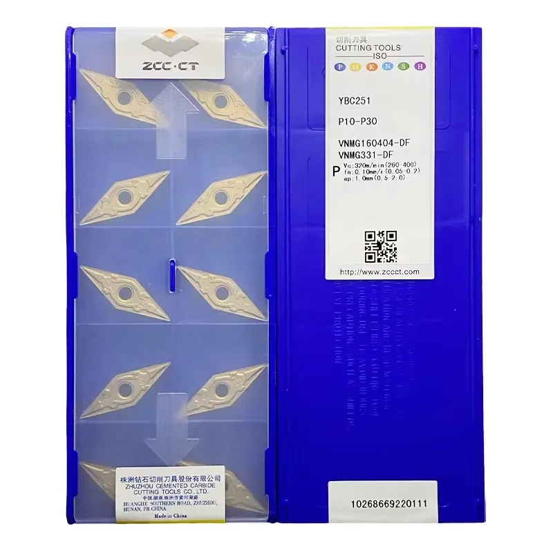 Original ZCCCT VNMG160404-DF VNMG160408-DF YBC251 YBC252 YBC152 carbide insert for CNC turning Tools
Original ZCCCT VNMG160404-DF VNMG160408-DF YBC251 YBC252 YBC152 carbide insert for CNC turning Tools