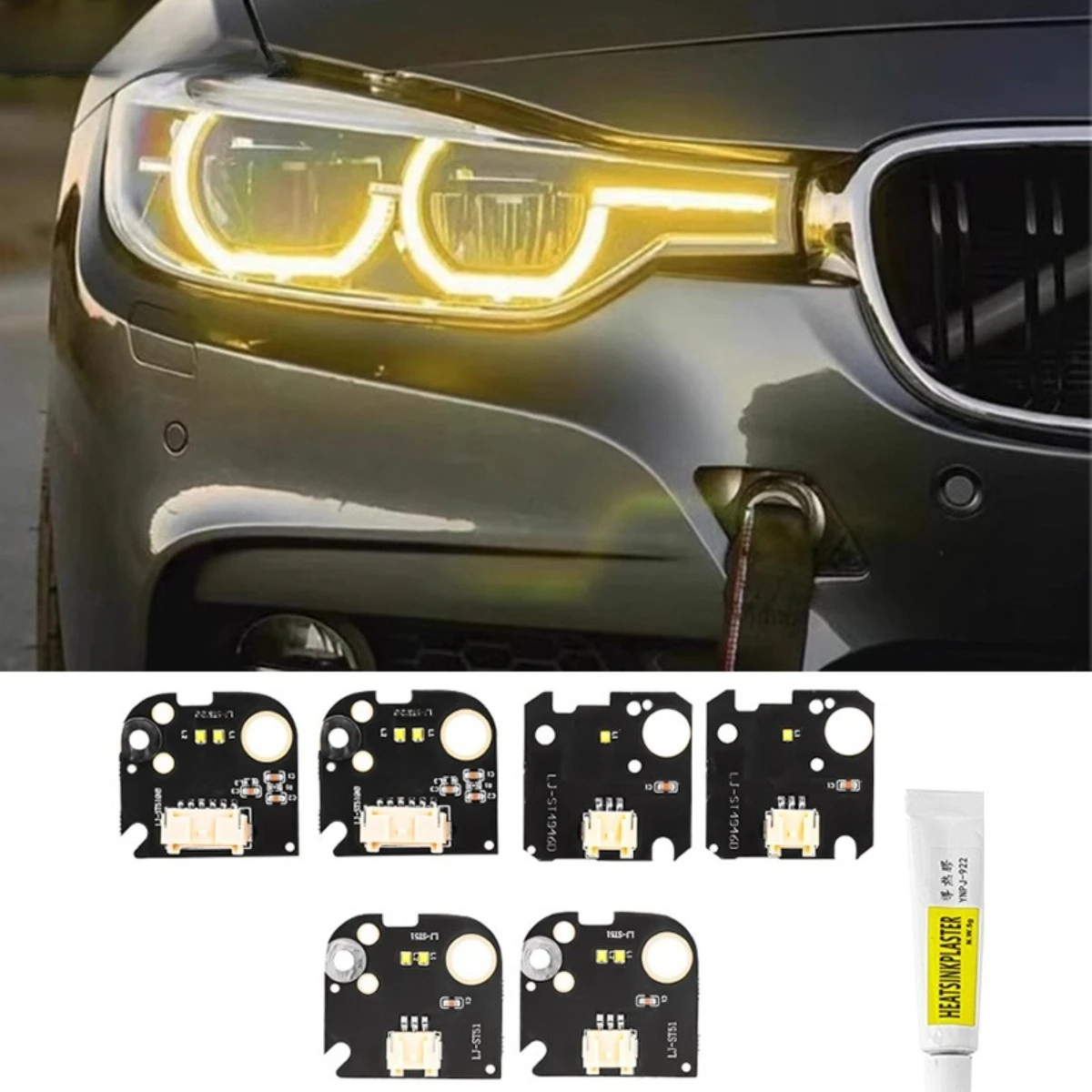 For BMW 3 Series F30 F35 F31 320 325 330 335 2016-2019 Golden Eye Daytime Running Light Chip Modification
For BMW 3 Series F30 F35 F31 320 325 330 335 2016-2019 Golden Eye Daytime Running Light Chip Modification