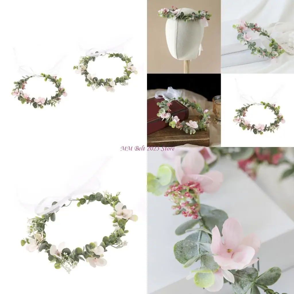 49ME Wedding Floral Headbands Handmade Hair Accessory Flower Wreath with Berries Hair Decors for Bridal Photography
49ME Wedding Floral Headbands Handmade Hair Accessory Flower Wreath with Berries Hair Decors for Bridal Photography