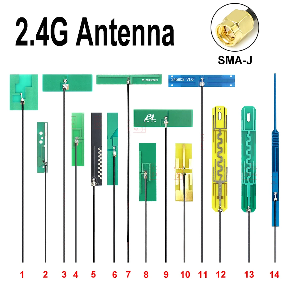 5Pcs 2.4Ghz 5.8Ghz Antenna WiFi internal 2.4G 5.8G PCB Soft Antenna SMA-J male High Gain 2400Mhz For ZigBee Bluetooth Module
5Pcs 2.4Ghz 5.8Ghz Antenna WiFi internal 2.4G 5.8G PCB Soft Antenna SMA-J male High Gain 2400Mhz For ZigBee Bluetooth Module