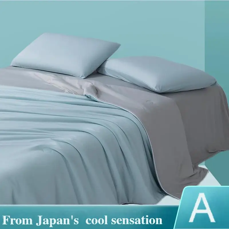 new Japanese polyester cotton quilted summer quilt skin-friendly washable light luxury style solid color lightweight
new Japanese polyester cotton quilted summer quilt skin-friendly washable light luxury style solid color lightweight