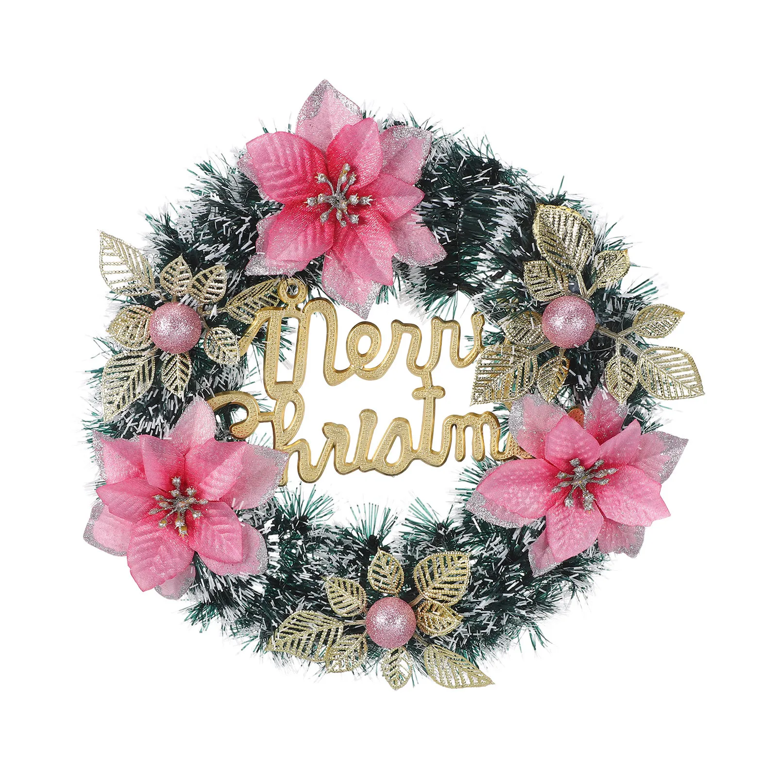 Festive Christmas Poinsettia Wreath Artificial Berry Bowknot Wreath for Front Door Holiday Porch Window Hanging Decor
Festive Christmas Poinsettia Wreath Artificial Berry Bowknot Wreath for Front Door Holiday Porch Window Hanging Decor