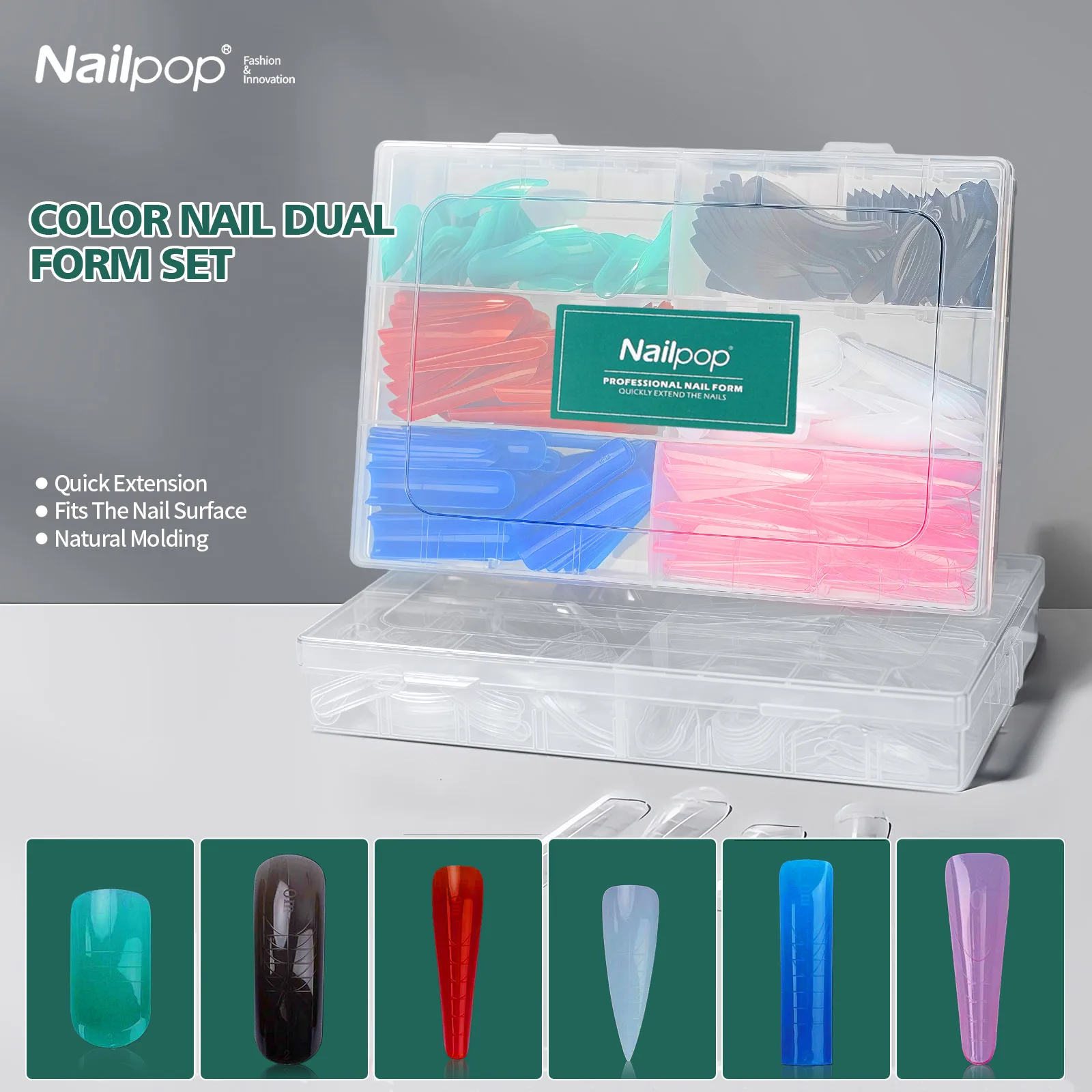 Nailpop красочные формы для ногтей двойной формы 75/288/360 шт. несколько форм для наращивания геля многоразовые для профессионального и домашнего использования
Nailpop красочные формы для ногтей двойной формы 75/288/360 шт. несколько форм для наращивания геля многоразовые для профессионального и домашнего использования