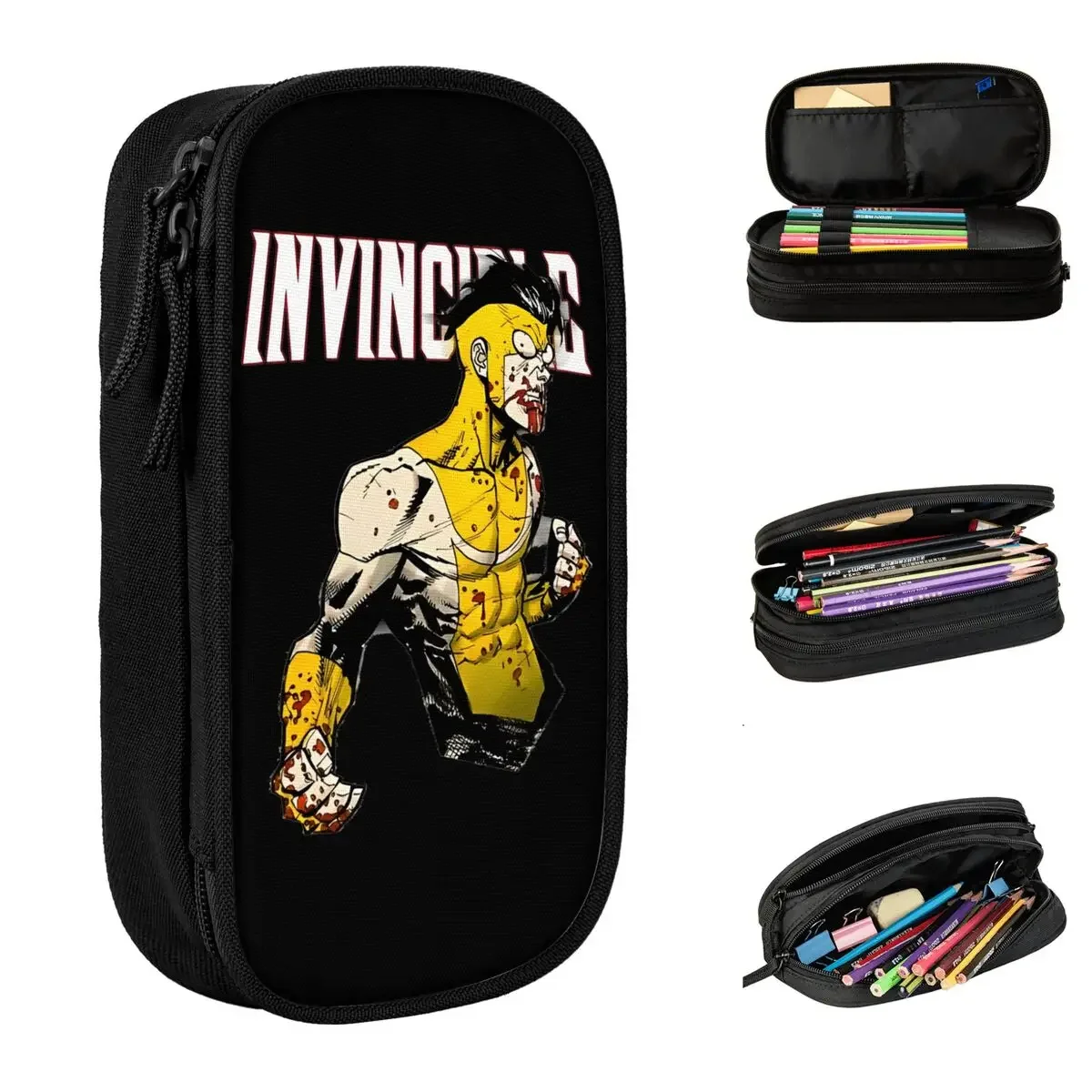 Invincible Graphic Pencil Case Pencilcases Pen for Student Large Storage Bags Office Zipper Stationery
Invincible Graphic Pencil Case Pencilcases Pen for Student Large Storage Bags Office Zipper Stationery