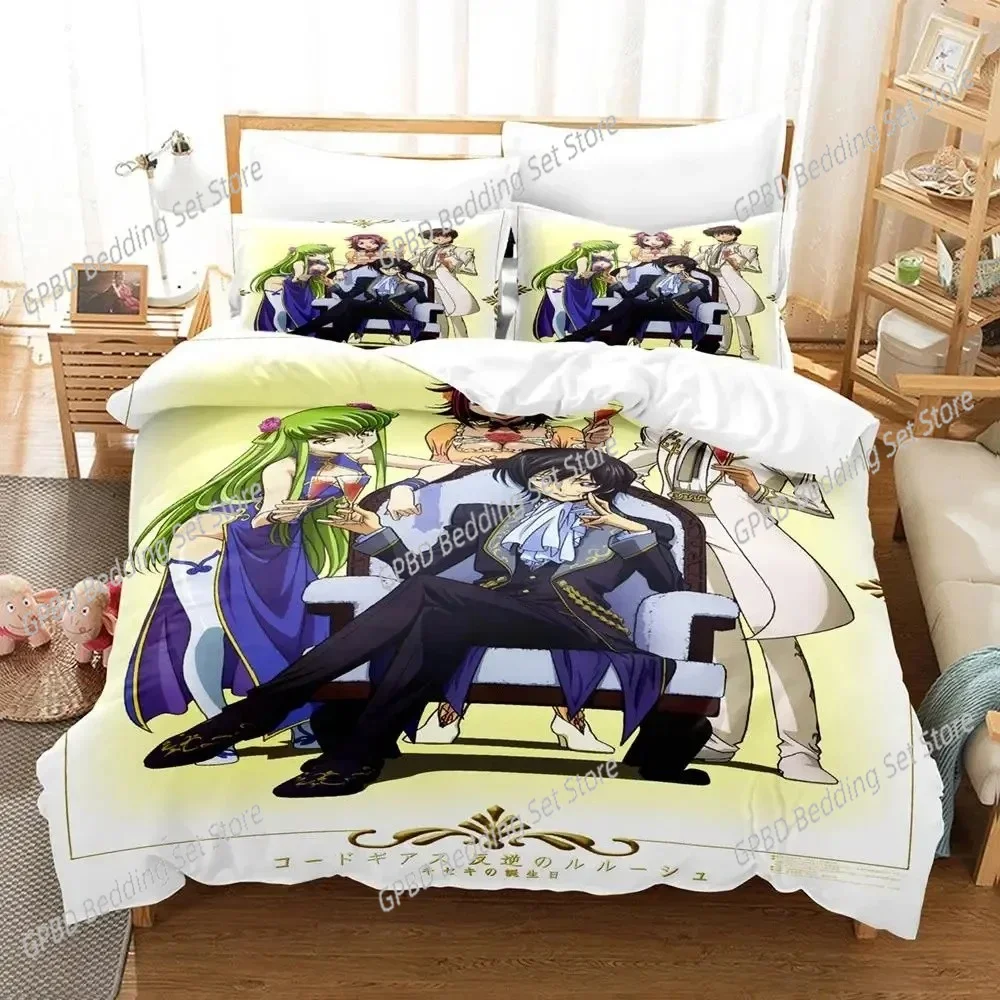Anime GEASS C.C. CODE Bedding Set Duvet Cover Bed Set Quilt Cover Pillowcase Comforter king Queen Size Boys Adult Bedding Set
Anime GEASS C.C. CODE Bedding Set Duvet Cover Bed Set Quilt Cover Pillowcase Comforter king Queen Size Boys Adult Bedding Set
