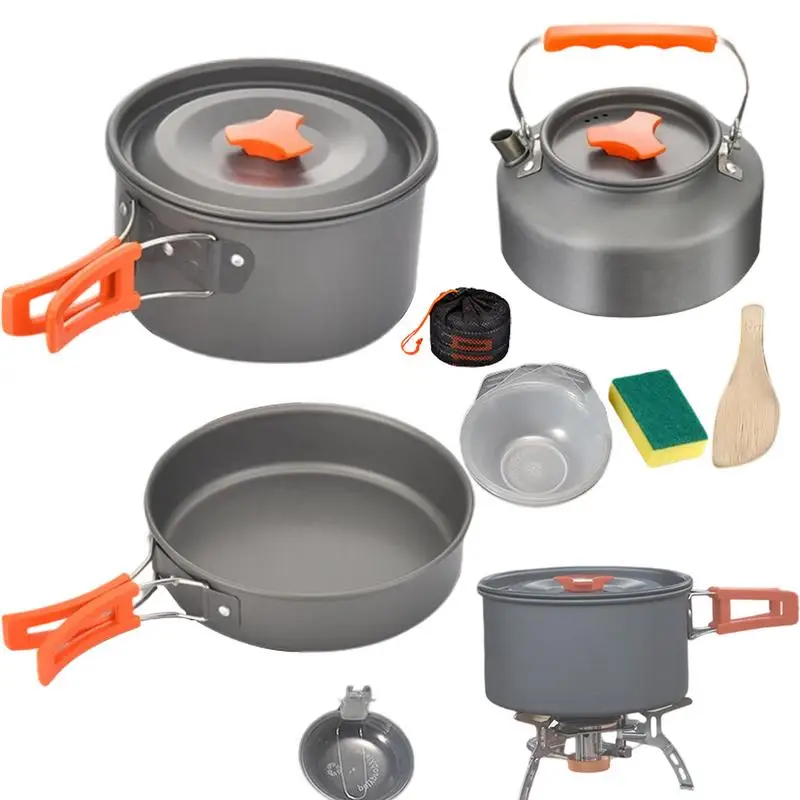 Camping Cookware Compact Outdoor Cooking Kit For Camping Lightweight Survival Gear Utensils For Backpacking RV Picnic Outdoor
Camping Cookware Compact Outdoor Cooking Kit For Camping Lightweight Survival Gear Utensils For Backpacking RV Picnic Outdoor