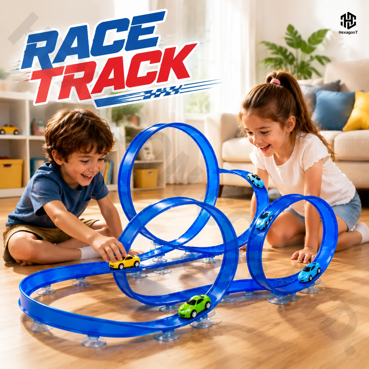 Loop Race Track Pull Back Car Toy, 360° Looping Stunt Track Playset with Suction Cups, DIY Assembly Circular Track Racing Car To
Loop Race Track Pull Back Car Toy, 360° Looping Stunt Track Playset with Suction Cups, DIY Assembly Circular Track Racing Car To