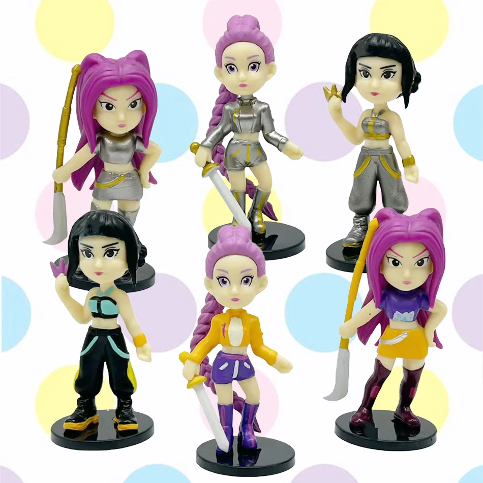 6Pcs/Set Kpop Demon Hunters Figure Q Version Demon Hunters Figures Toy Derpys Rumi Mira Zoey Sussy Figurine Gift
6Pcs/Set Kpop Demon Hunters Figure Q Version Demon Hunters Figures Toy Derpys Rumi Mira Zoey Sussy Figurine Gift