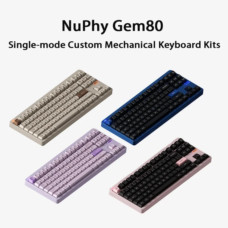 NuPhy Gem80 из алюминиевого сплава, механическая модель, проводной, с горячей заменой, эргономичный, с функцией отключения звука, офисный игровой аксессуар для ПК
NuPhy Gem80 из алюминиевого сплава, механическая модель, проводной, с горячей заменой, эргономичный, с функцией отключения звука, офисный игровой аксессуар для ПК