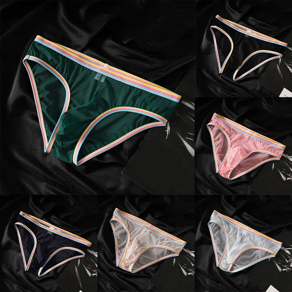 Men Mesh Transparent Briefs Underwear Ultra-thin LowRise Sheer Underpant Panties Breathable Pants Briefs
Men Mesh Transparent Briefs Underwear Ultra-thin LowRise Sheer Underpant Panties Breathable Pants Briefs