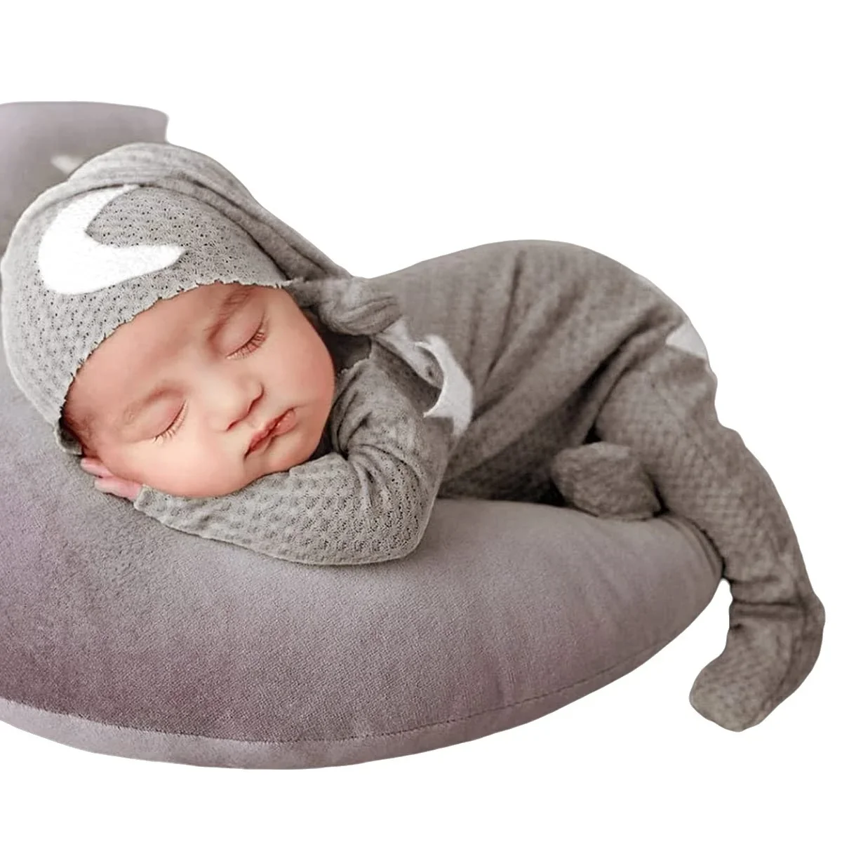 Newborn Footed Romper for Photoshoot Moon Star Patch Photography Outfit Baby Boy Picture Props Long Sleeve Jumpsuit
Newborn Footed Romper for Photoshoot Moon Star Patch Photography Outfit Baby Boy Picture Props Long Sleeve Jumpsuit