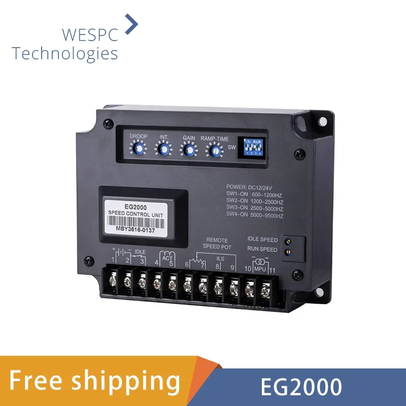 DC Electronic Governor EG2000 Generator Set Governor Electronic Speed Control Controller
DC Electronic Governor EG2000 Generator Set Governor Electronic Speed Control Controller