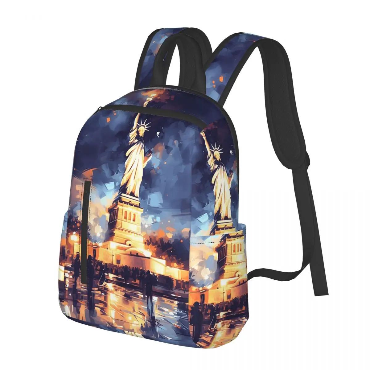 The Statue Of Liberty And Night View Of New York Student Backpack School Bag Hiking Travel Daypack Bookbag Shoulder Bags
The Statue Of Liberty And Night View Of New York Student Backpack School Bag Hiking Travel Daypack Bookbag Shoulder Bags