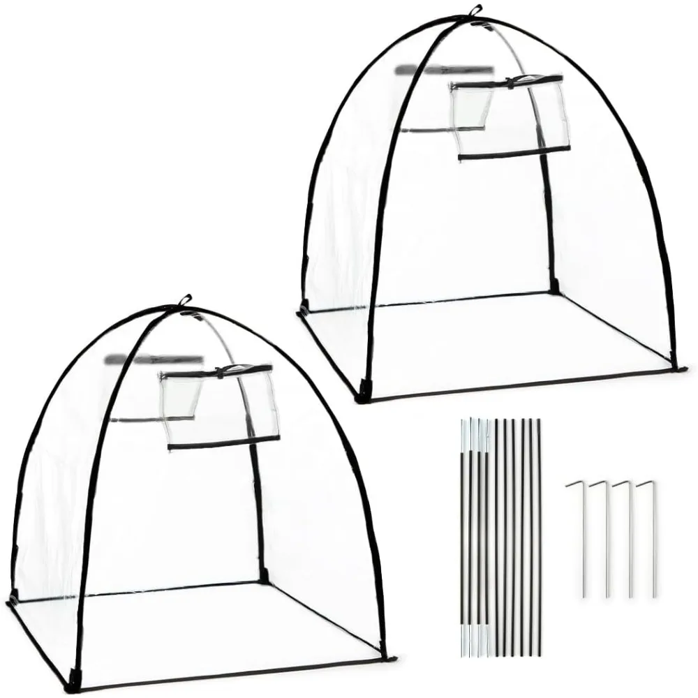 Многоразовые прозрачные крышки для растений для защиты от замерзания, борьбы с вредителями и использования в саду — 2 шт.
Многоразовые прозрачные крышки для растений для защиты от замерзания, борьбы с вредителями и использования в саду — 2 шт.