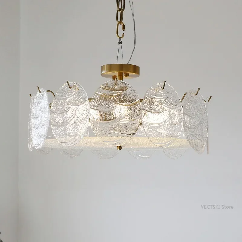 GHEUVNJ Light luxury and simple antique style fish patterned glass ceiling light American bedroom living room crystal glass lig
GHEUVNJ Light luxury and simple antique style fish patterned glass ceiling light American bedroom living room crystal glass lig