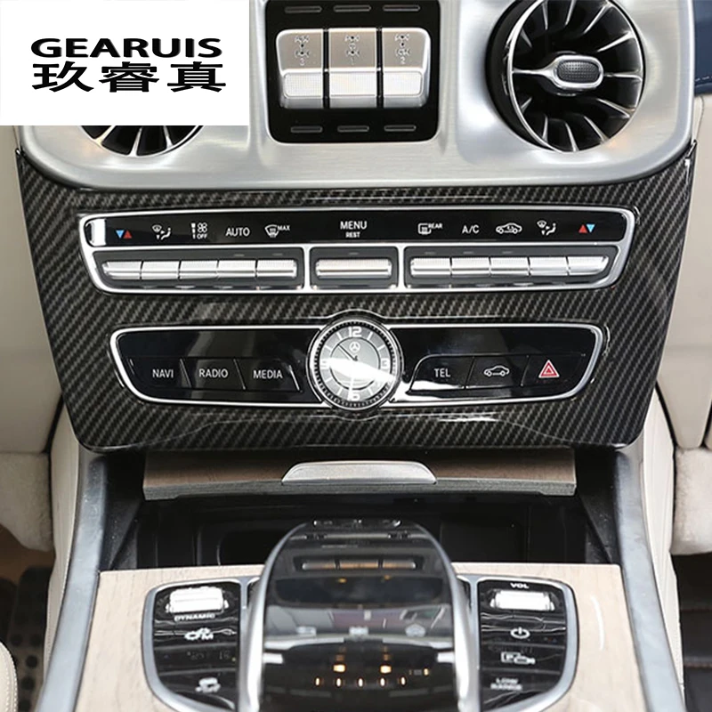 Carbon Fiber Center Console air outle panel Buttons Cover Stickers Trim For Mercedes Benz G class W463 2019-2020 Car Accessories
Carbon Fiber Center Console air outle panel Buttons Cover Stickers Trim For Mercedes Benz G class W463 2019-2020 Car Accessories