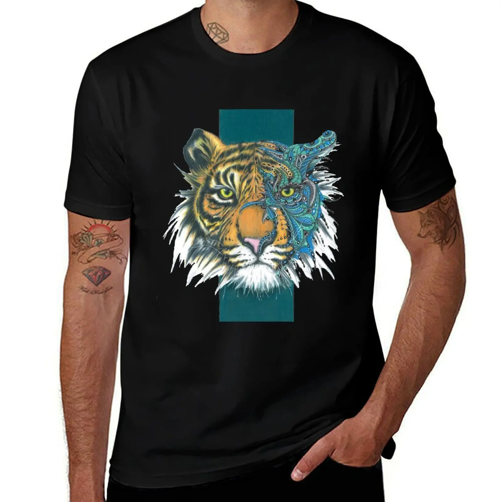 Tiger in Teal T-Shirt t shirt for man t shirt for man 100 percent cotton T-Shirt
Tiger in Teal T-Shirt t shirt for man t shirt for man 100 percent cotton T-Shirt
