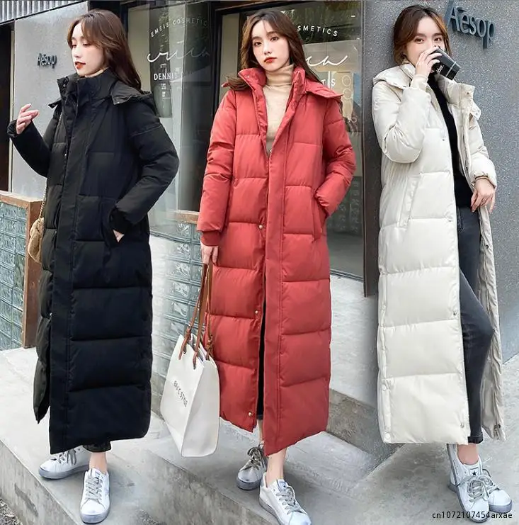 New Solid X-Long Straight Winter Coat Women Parkas Clothes Casual Hooded Warm Winter Jacket Female Outerwear
New Solid X-Long Straight Winter Coat Women Parkas Clothes Casual Hooded Warm Winter Jacket Female Outerwear