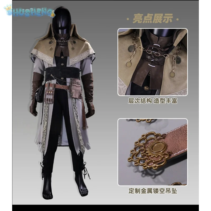 Game Bloodborne Tomb Prospector Cosplay Costume New high-quality men women coat vests waist bags gloves props Halloween suit
Game Bloodborne Tomb Prospector Cosplay Costume New high-quality men women coat vests waist bags gloves props Halloween suit